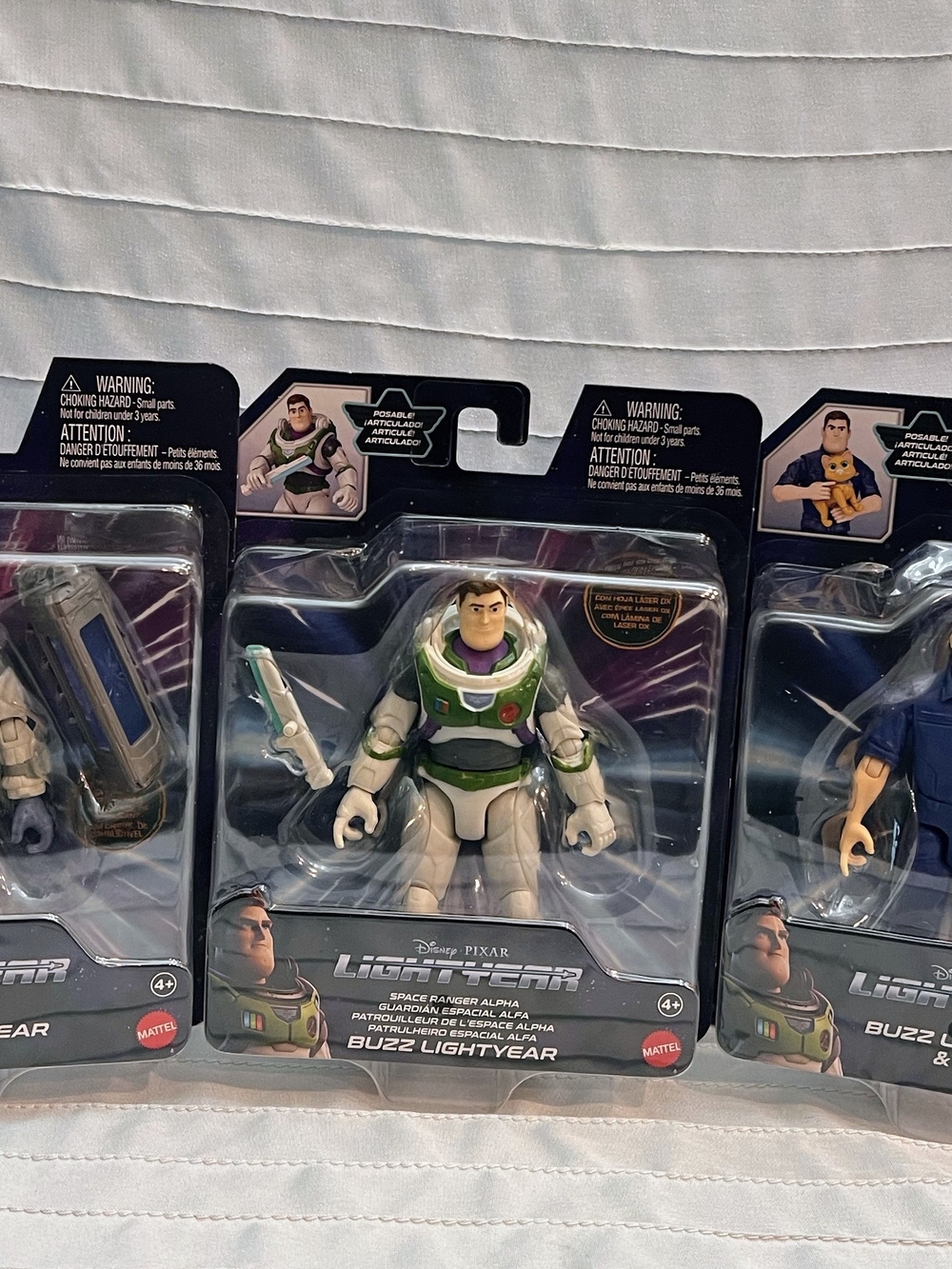 Disney Pixar Lightyear- 5" Action Figure-  Lot 3-  XL01 Buzz, Alpha, Buzz & Sox